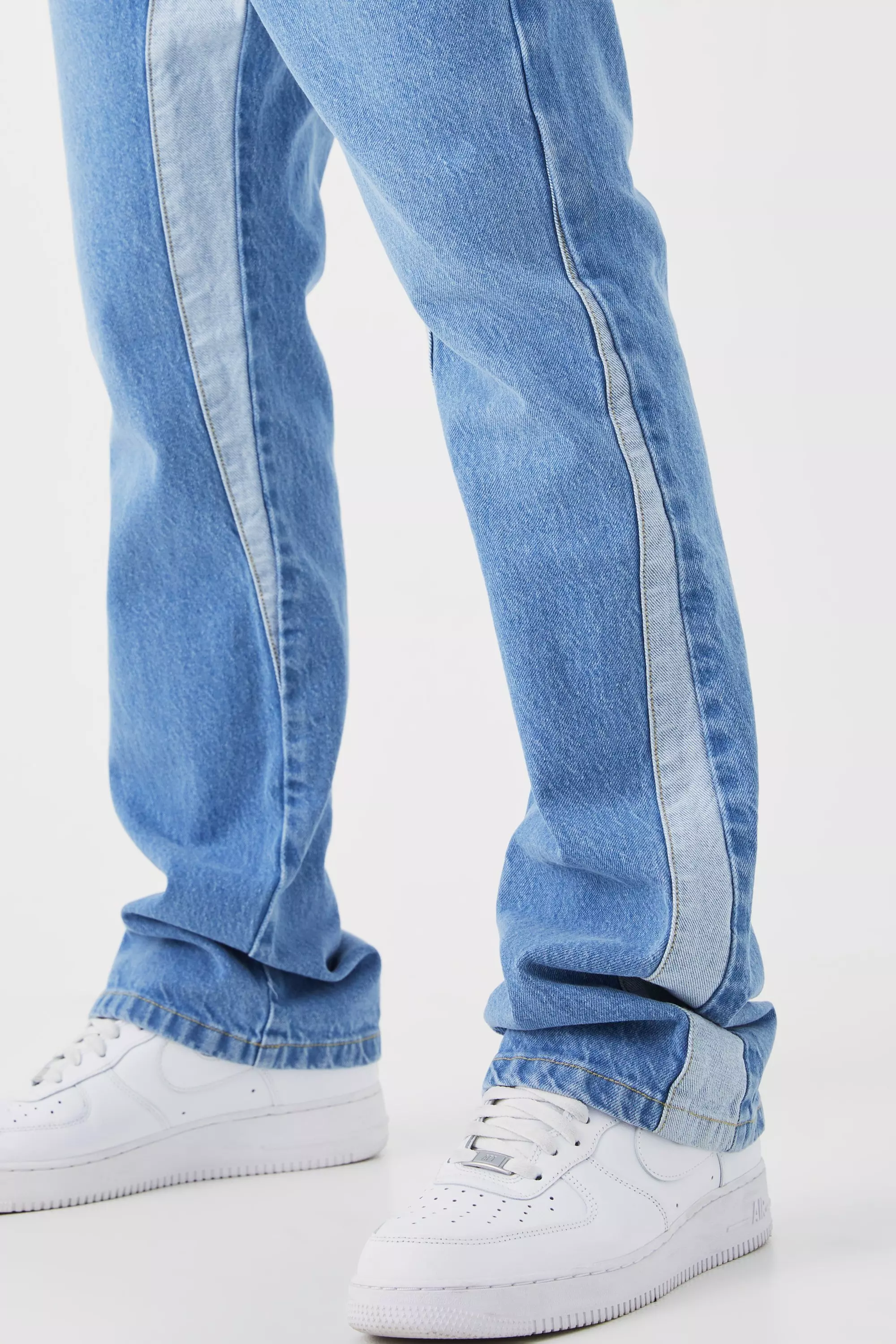 Slim Flare Panel Jeans
